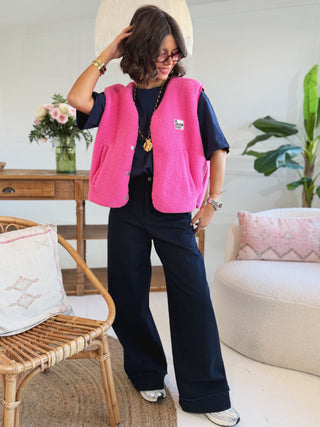 Veste sans manche AWESOME fuschia