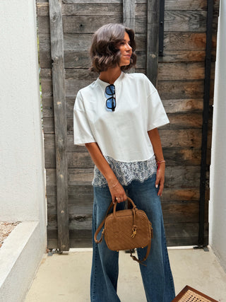 Tee-shirt DENTELLE blanc