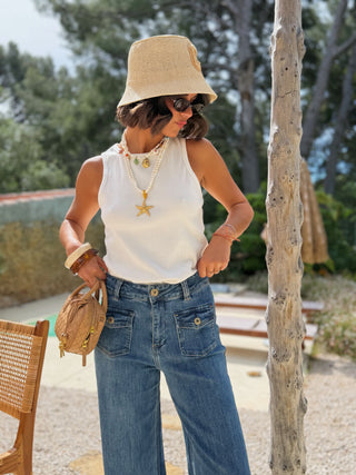 Jean VINTAGE denim foncé