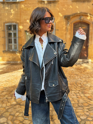 Veste PERFECTO oversize noir