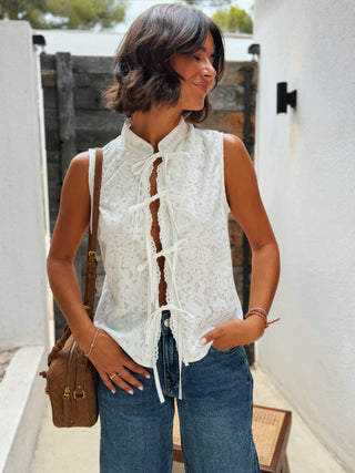 Blouse DENTELLE blanc