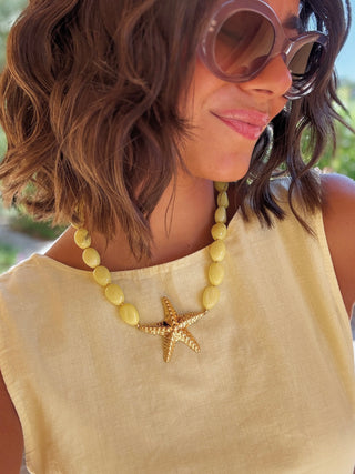 Collier jaune STARFISH