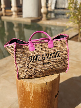 Panier grand modèle  RIVE GAUCHE rose
