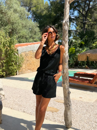 Top ROSALIA noir (Pré-commande)