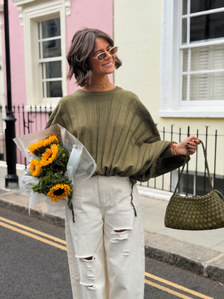 Pull MAËL vert olive