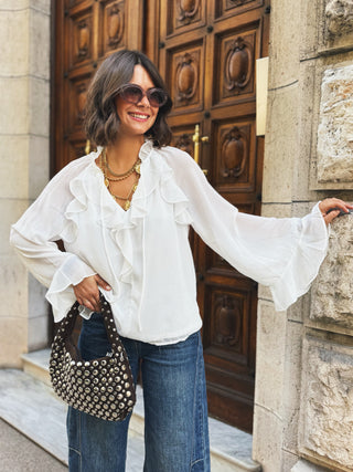 Blouse à VOLANTS