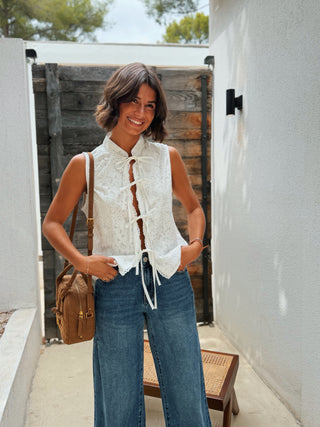 Blouse DENTELLE blanc