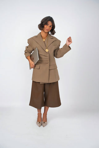 Pantalon 7/8 MATT camel