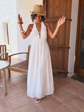 Robe DOS NU écru