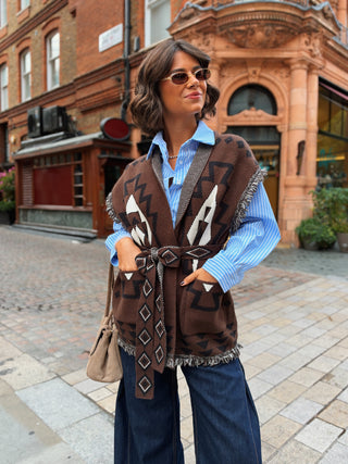 Gilet BATIK Chocolat
