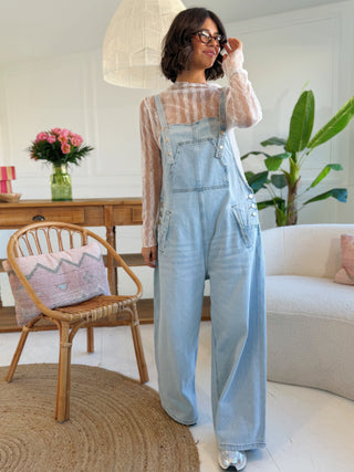 Salopette en DENIM clair