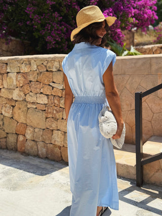 Robe chemise CLARA bleu