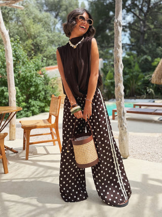 Sac en cuir SEAU chocolat