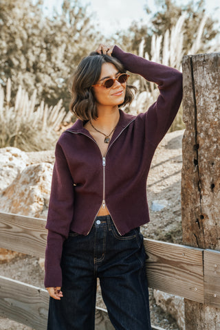 Gilet ZIP Prune