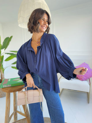 Blouse ROMANE marine