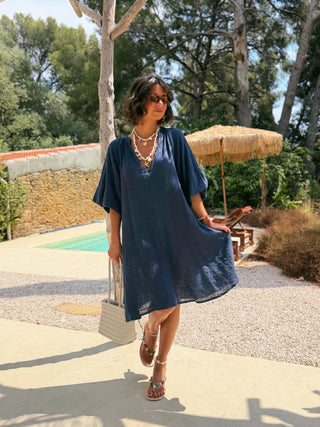 Robe LISA bleu marine
