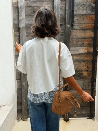 Tee-shirt DENTELLE blanc
