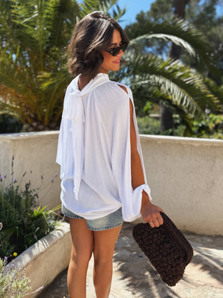 Top BLOOM blanc