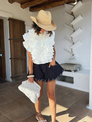 Top LOVELY blanc