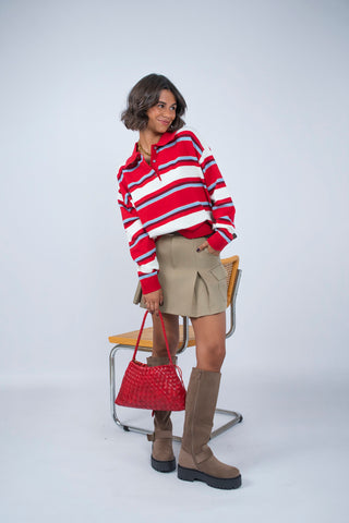 Pull POLO rouge
