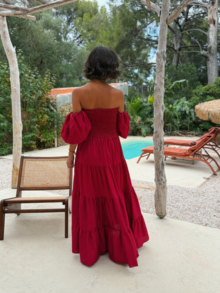 Robe SANTORIN bordeaux