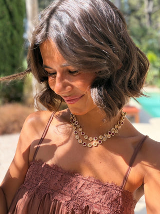Collier JOS marron