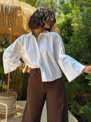 Chemise courte RAPH blanche