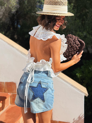 Top LOVELY BRODERIE ANGLAISE