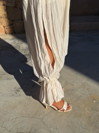 Pantalon FORMENTERA ballon ecru (Pré-commande)