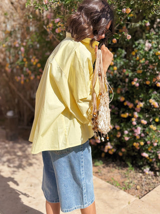 Chemise POPELINE jaune