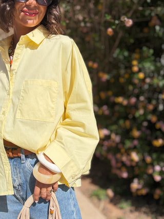 Chemise POPELINE jaune