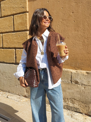 Veste EMILIE marron (Pré-commande)