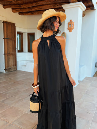 Robe POPELINE noir
