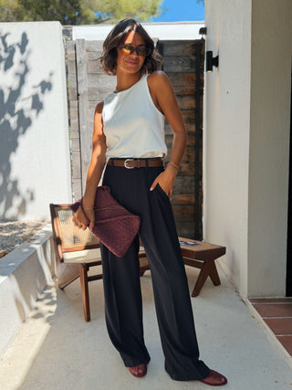 Pantalon à pinces MIKKY marine