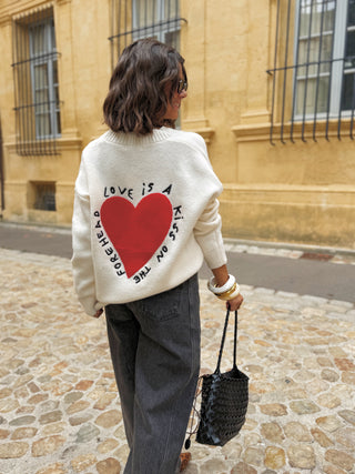 Gilet KISS écru