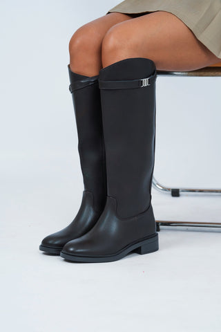 Bottes cavalière chocolat