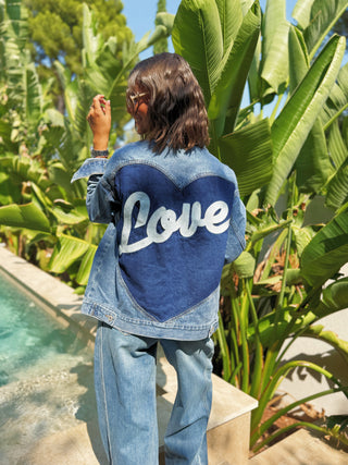 Veste en jean LOVE