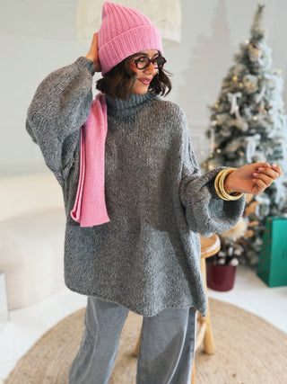 Pull OVERSIZE gris