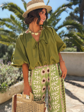 Blouse AVA vert olive