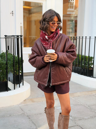 Veste DUNE bordeaux - capuche amovible