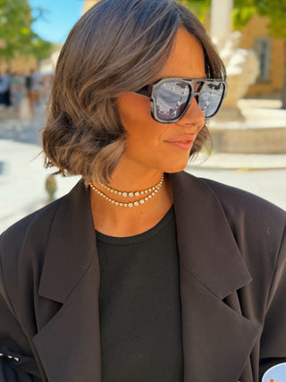 Collier CHOKER argenté (Vendu a l'unité)
