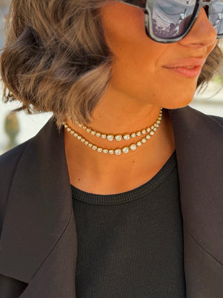 Collier CHOKER argenté (Vendu a l'unité)