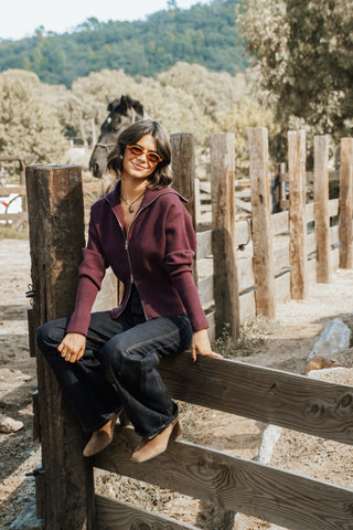 Gilet ZIP Prune