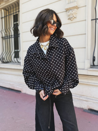 Veste à POIS noir
