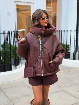 Veste DUNE bordeaux - capuche amovible