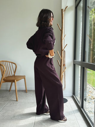 Ensemble jogging NEW YORK chocolat