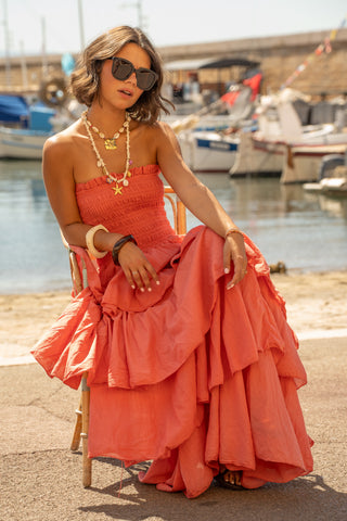 Robe OZERA rose (pré-commande)