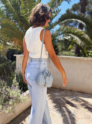 Jean PAULA avec sa ceinture tressée
