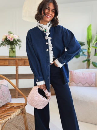 Sur-chemise en jean brut VIRGINIE (Pré-commande)