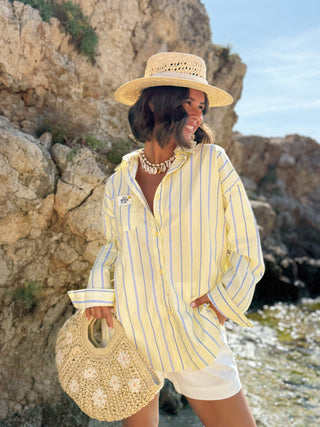 Chemise GOOD VIBES jaune